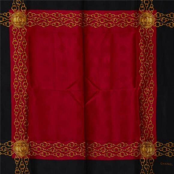 Chanel CC Mark Chain Silk Scarf - Picture 2 of 5